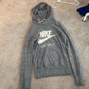 heather grey nike hoodie